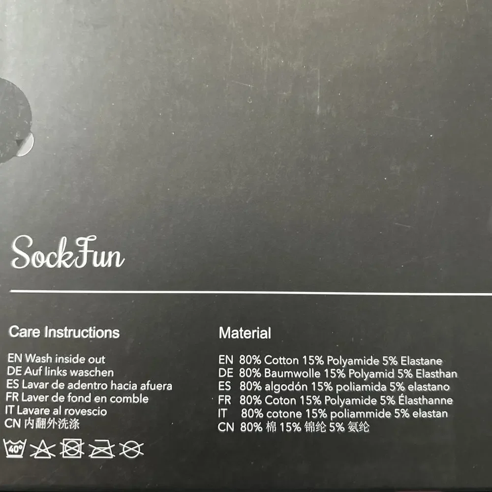NEW IN BOX! Sock Fun Gift Collection The Queen Has Retired Socks Black/Pink